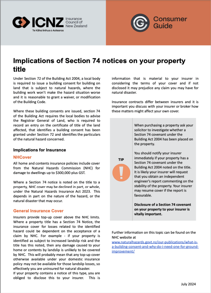 Implications of Section 74 Notices