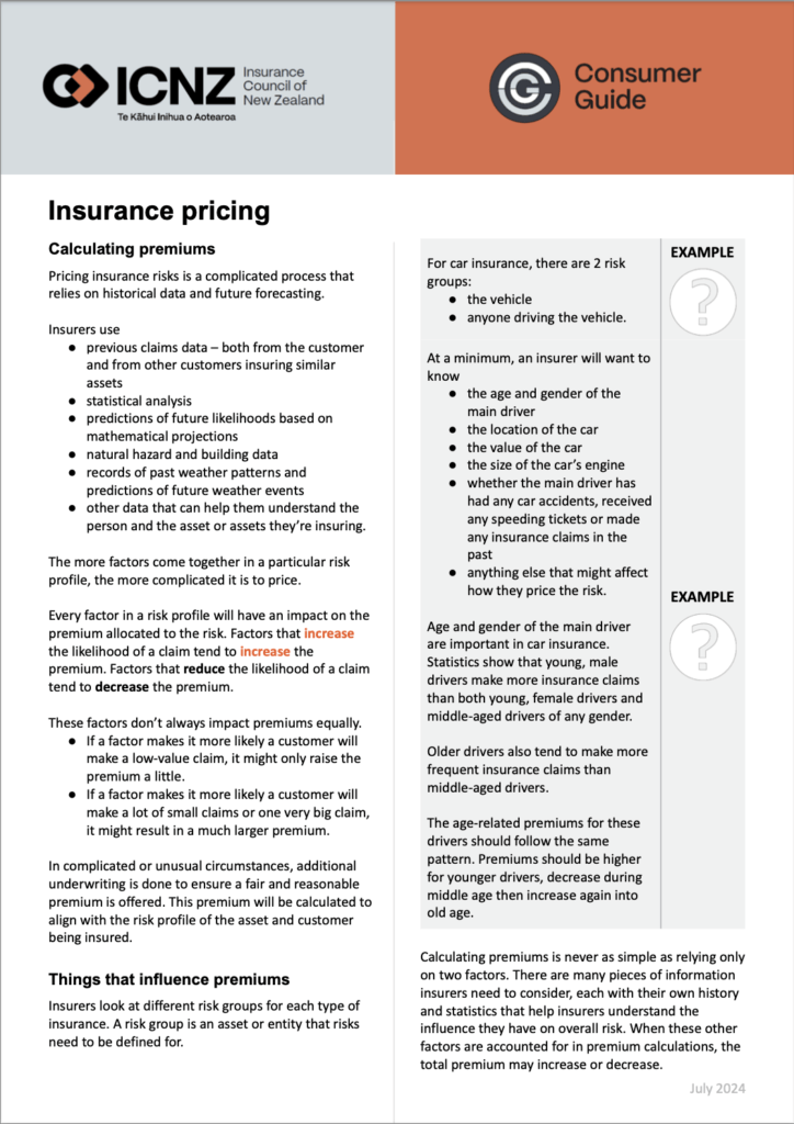 Insurance pricing