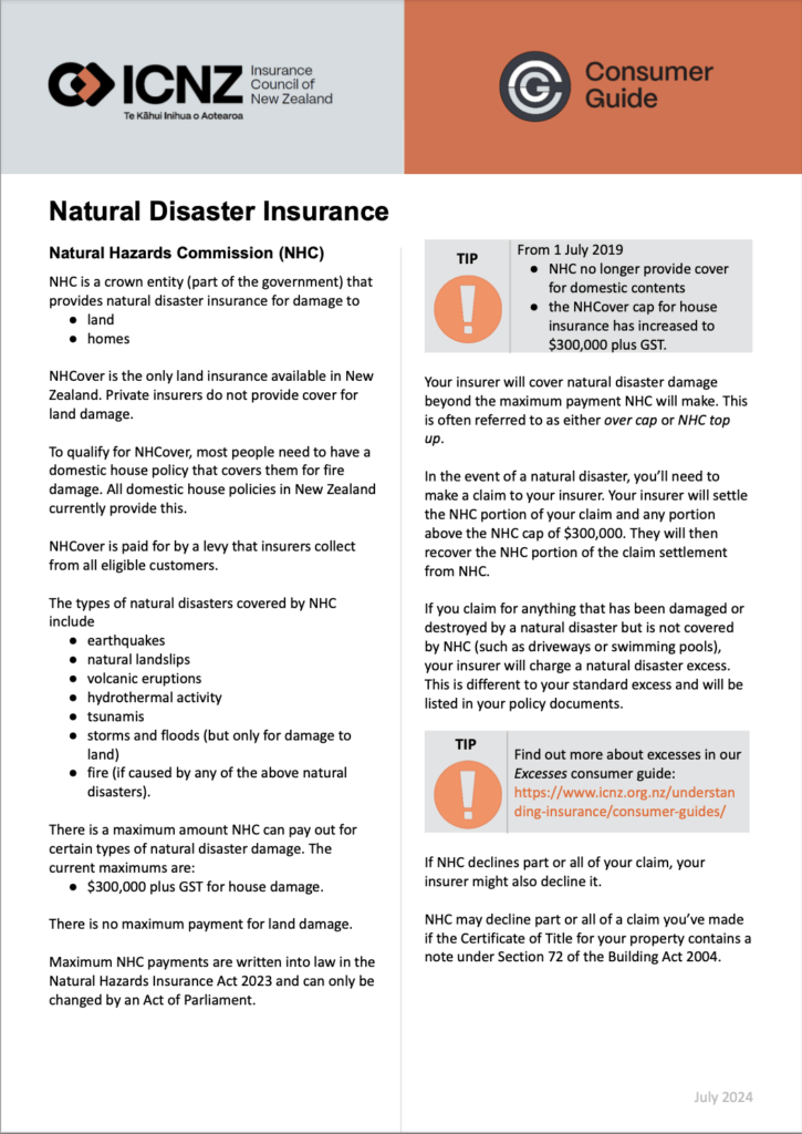 Natural Disaster Insurance